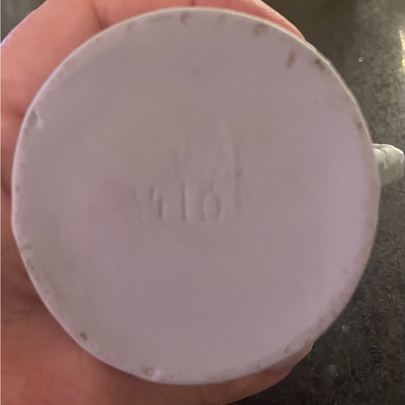 Schafer & Vater green jasperware creamer w/ cameo detail on front - German stamp - Picture 6 of 6